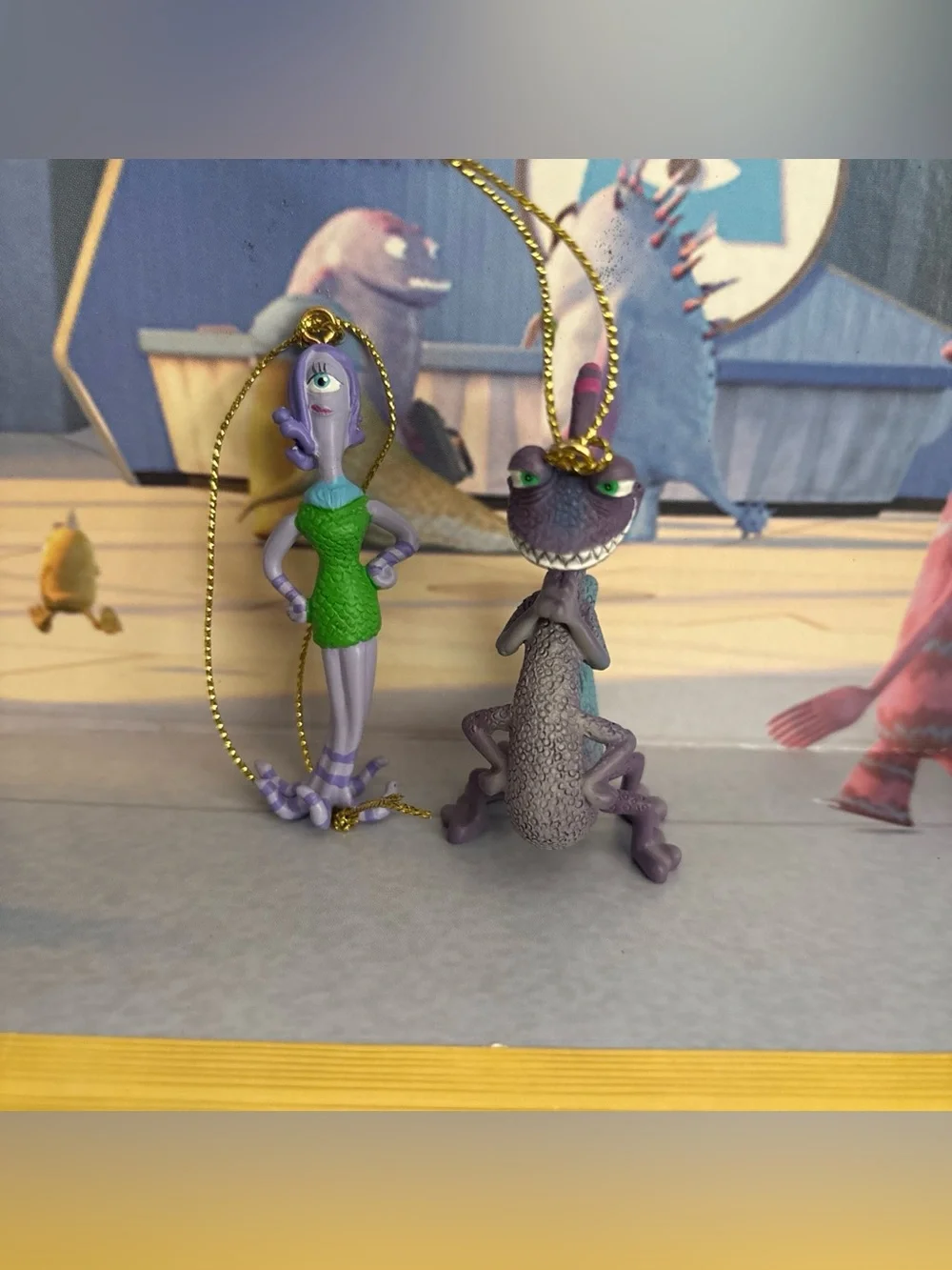 Disney Pixar Monsters, Inc. Storybook Ornament Set of 8